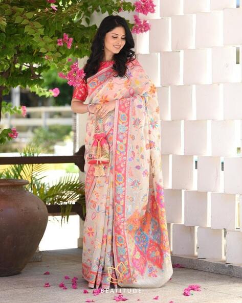 White - Designer - Sarees Collection with Latest and Trendy Designs at  Utsav Fashions