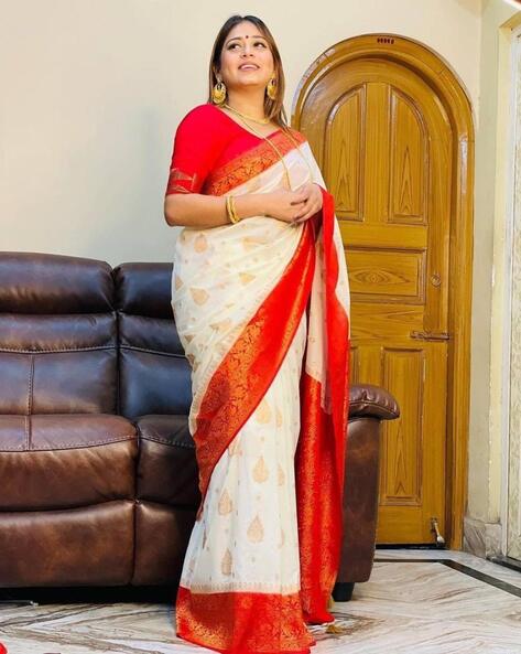 Buy Pink Sarees for Women by TEREZA Online | Ajio.com