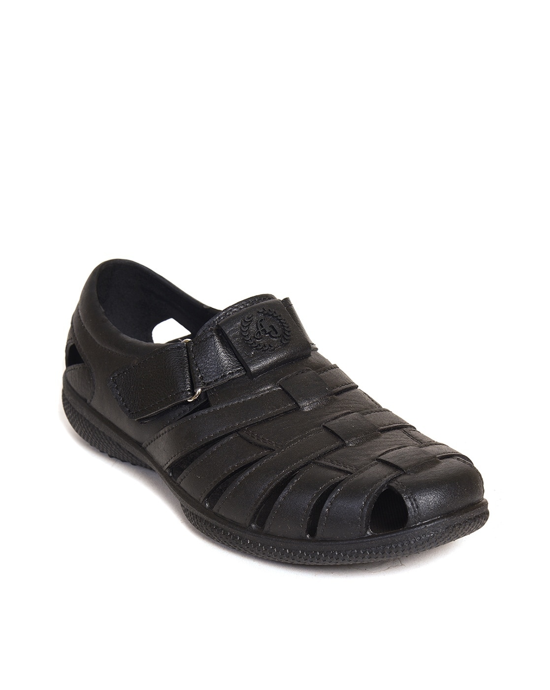 Red Chief Men's NDM Black Leather Sandal (RC0317 045), 6 UK : Amazon.in:  Fashion