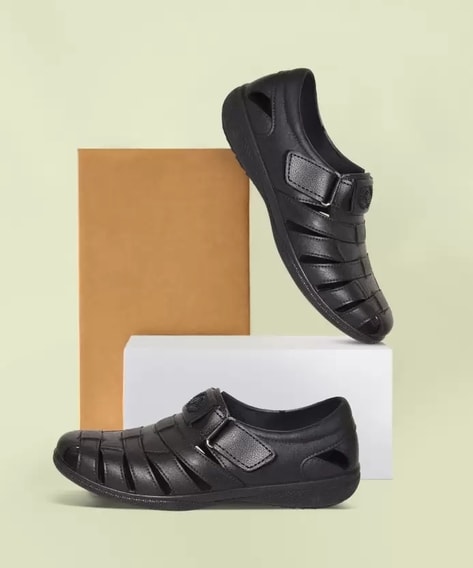 Mens Dress Formal Sandals Shoes Hollow Cut out Buckle Leather Flats Roman  Shoes | eBay