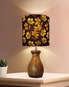 homesake Floral Print Wooden Base Table Lamps-picture-11