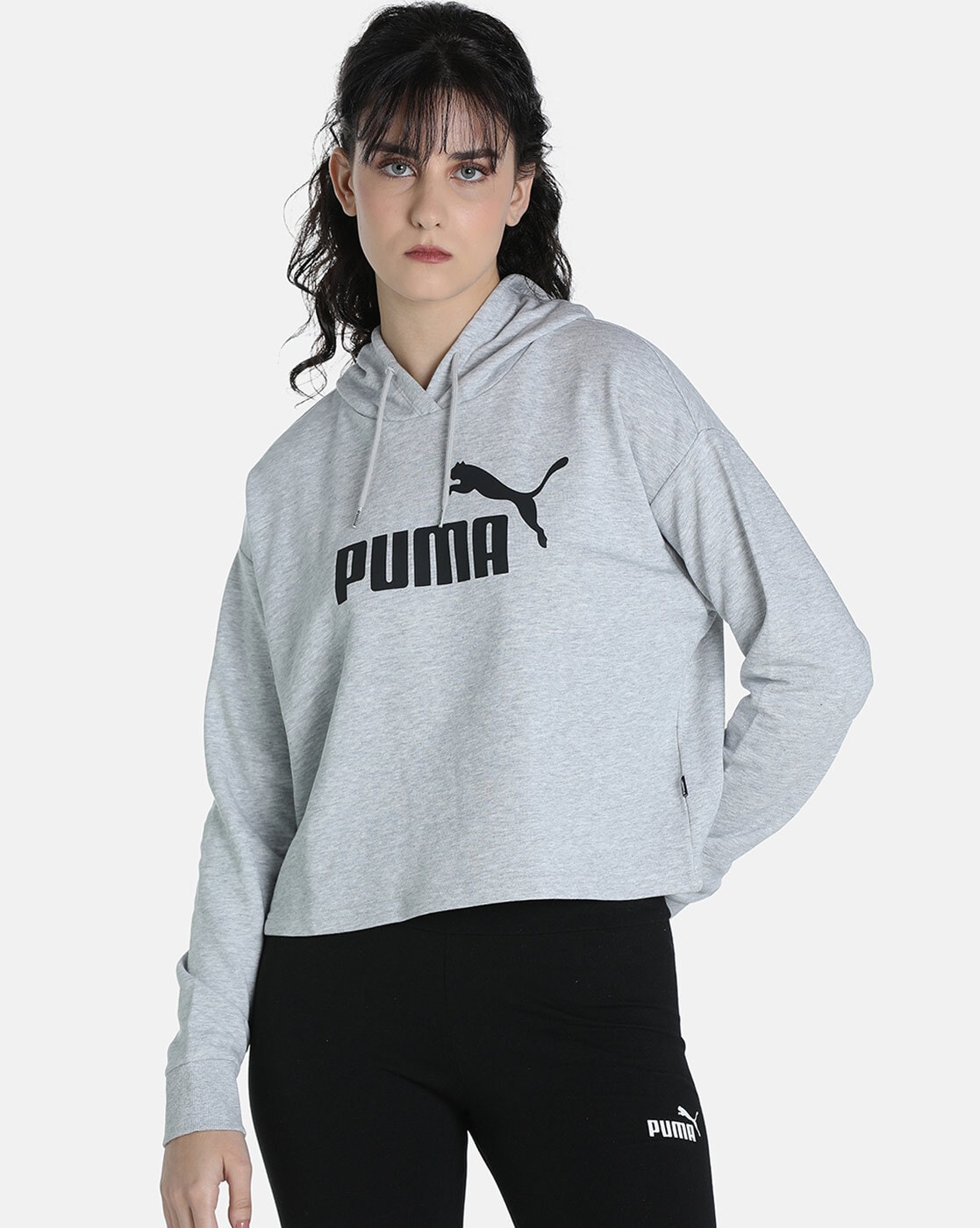 Puma grey 2025 hoodie womens