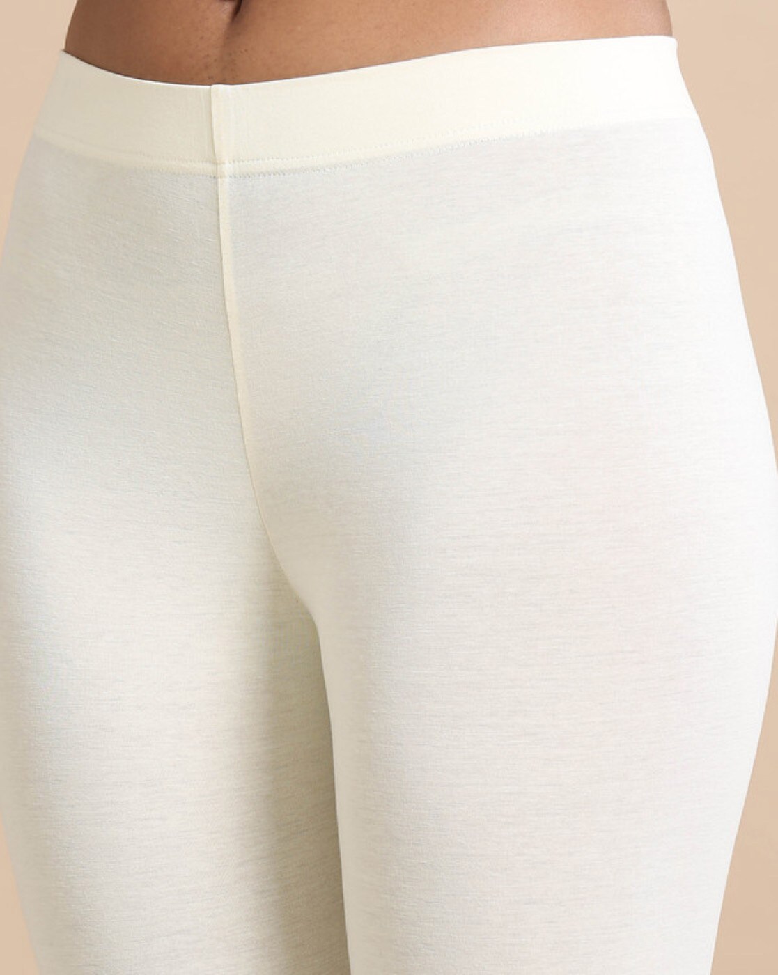 Buy White Leggings for Women by Hassu's Online