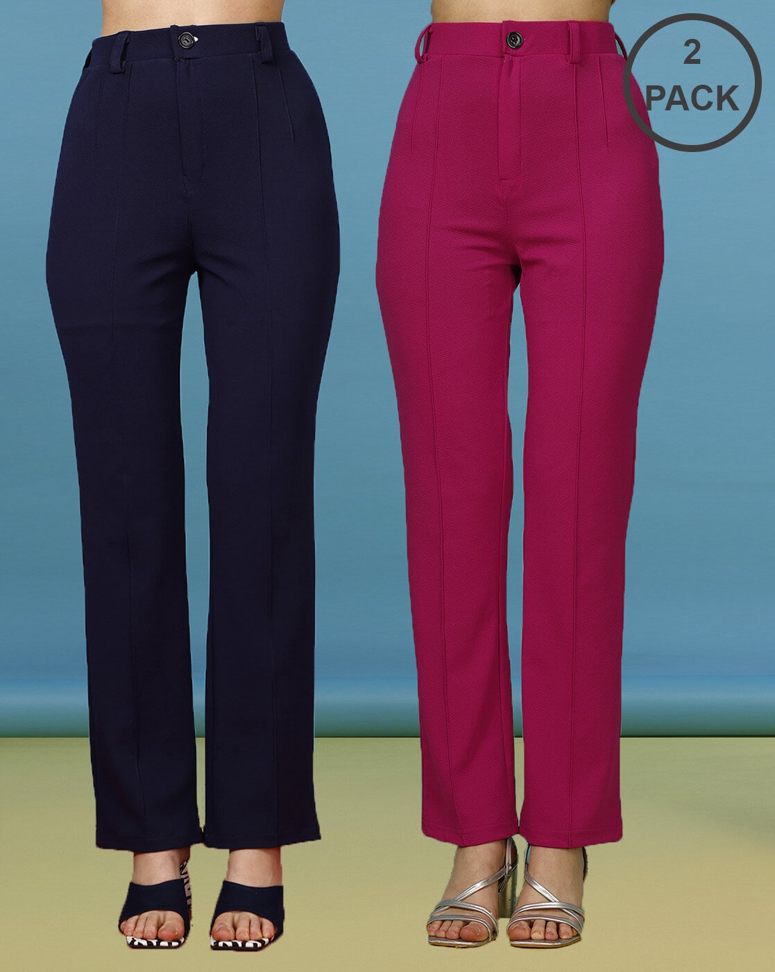 Buy Black Trousers & Pants for Women by KOTTY Online | Ajio.com
