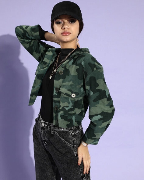 Amazon.com: Women's Jackets Camo Print Zip Up Hooded Teddy Jacket Women  Jackets (Color : Army Green, Size : X-Small) : Clothing, Shoes & Jewelry