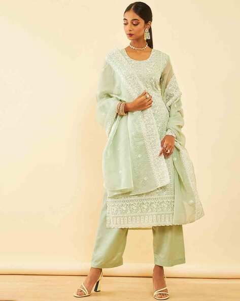 Buy Blue Dress Material for Women by SOCH Online | Ajio.com