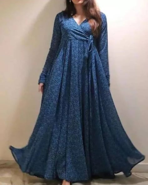 Buy Blue Dresses for Women by Hetvi Creation Online