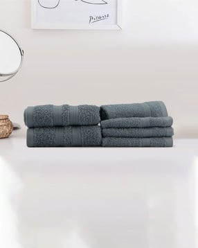 lush & beyond Set of 6 Cotton Face Towels with Hand Towels-picture-52