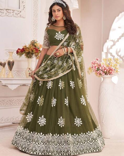Maroon Dola Silk Lehenga Choli for Navratri Under 2500 - Dress me Royal