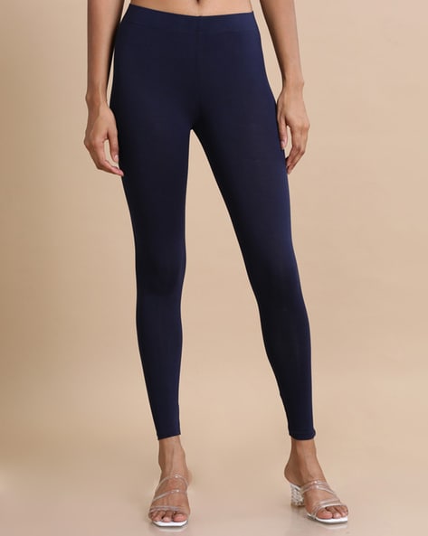 Buy Navy blue Leggings for Women by Hassu's Online