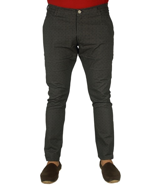Buy online Black Check Flat Front Formal Trouser from Bottom Wear for Men  by V-mart for ₹709 at 5% off | 2024 Limeroad.com