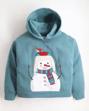 cherry crumble by nitt hyman Boys Embroidered Hooded Sweatshirt-picture-11