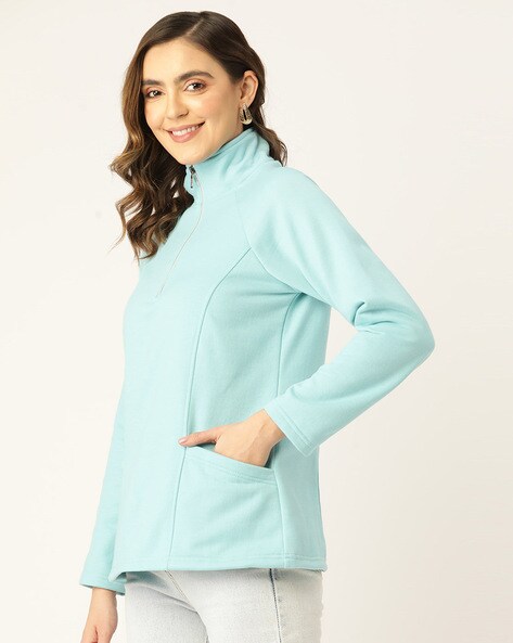 Turquoise sweatshirt womens sale