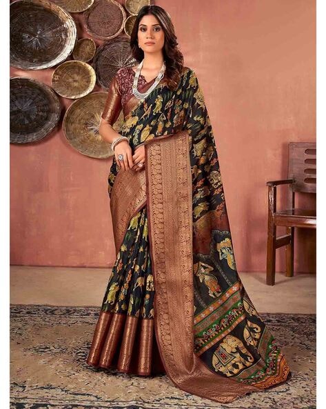 Printed Ladies Cotton Saree, 6 m at Rs 1045 in Jaipur | ID: 2851749468030