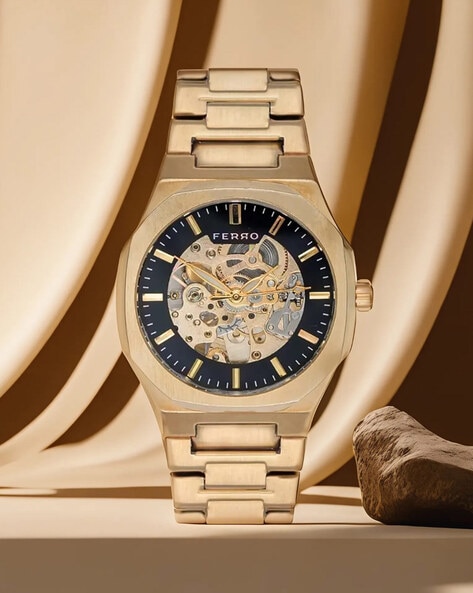 Buy Gold Toned Watches for Men by FERRO Online Ajio