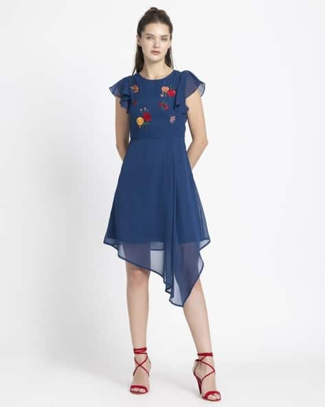 Shaye Women Embroidered Fit & Flare Dress