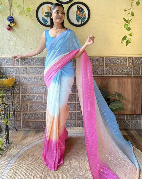 Multi Color Plus Size Sarees: Buy Multi Color Plus Size Sarees for Women  Online in USA