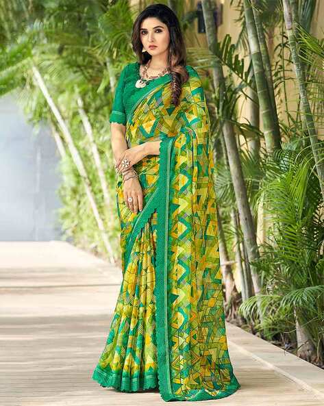 Buy Yellow Sarees for Women by Ri-wah Online