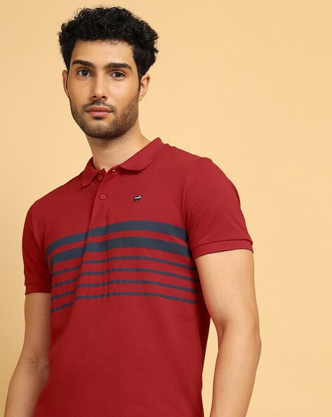 Wrangler Striped Regular Fit Polo T-Shirt