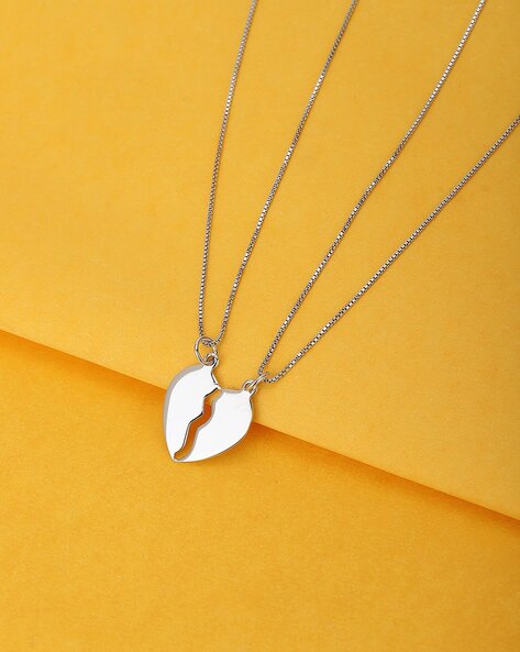 Broken Heart Pendant Necklace - Cabida Jewelry