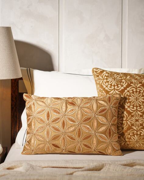 Gold rectangle clearance pillow