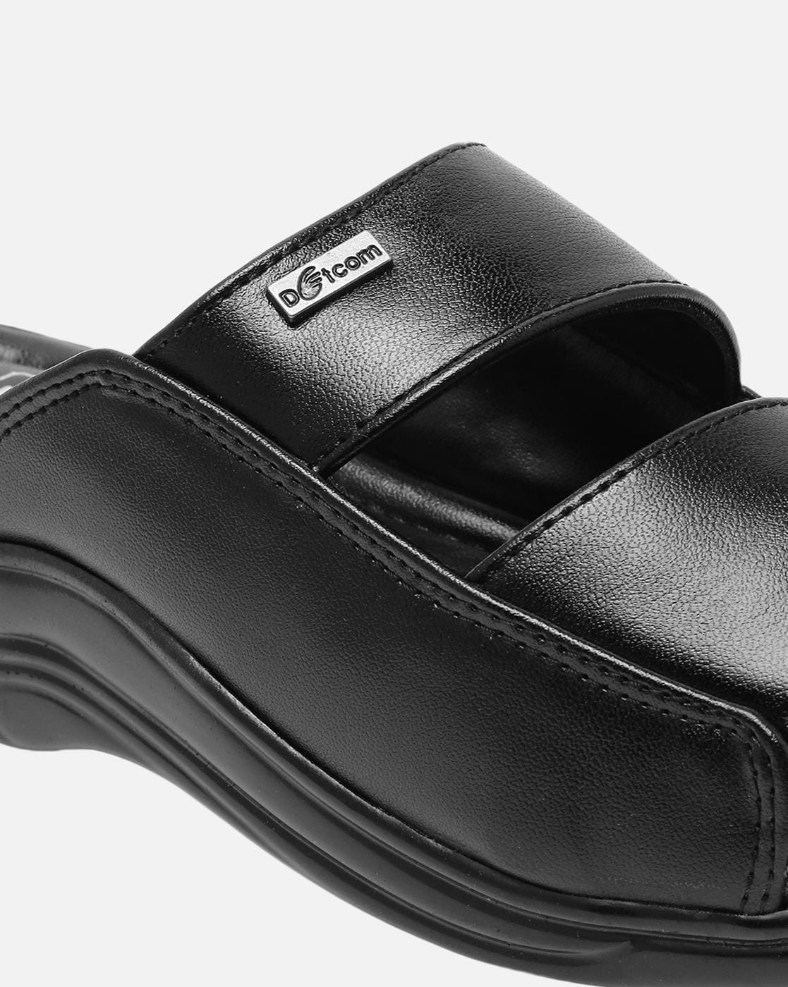 Buy Action Men's SA-3351 Black Synthetic Leather Slip-On Casual sandal  Online at Best Prices in India - JioMart.