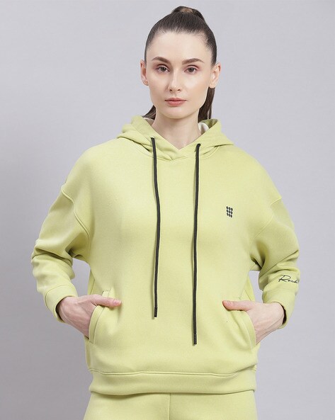 Buy Lime Green Sweatshirt Hoodies for Women by ROCK.IT Online Ajio