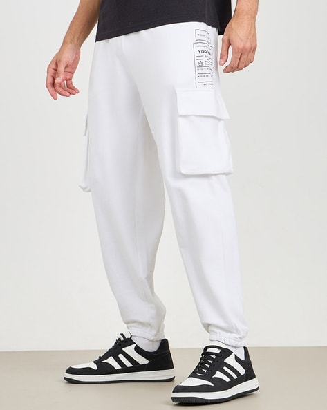 Buy White Track Pants for Men by Styli Online