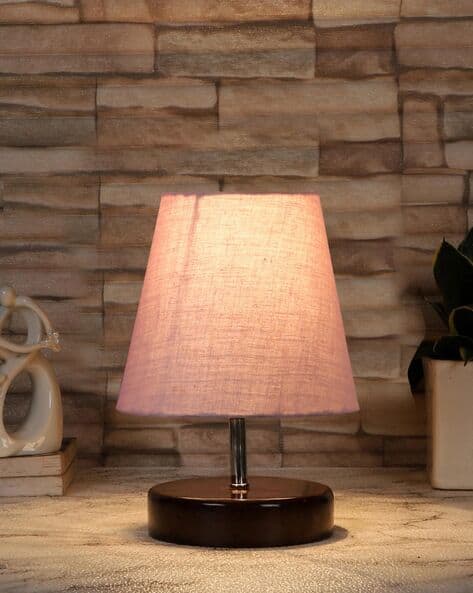 Wooden Table Lamp with Shade