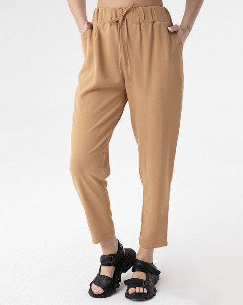 Buy Brown Trousers & Pants for Women by SAM Online