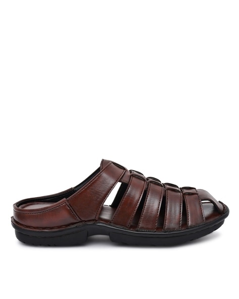 Leather sandal J.Crew Brown size 9 US in Leather - 12294838