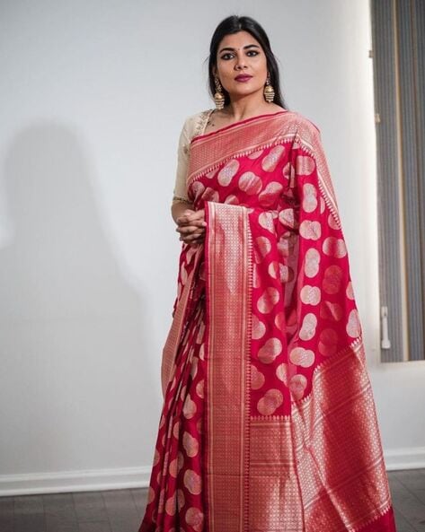 Banarasi Silk Saree | Buy Handwoven Banarasi Silk Saree Online – House Of  Elegance - Style That Inspires