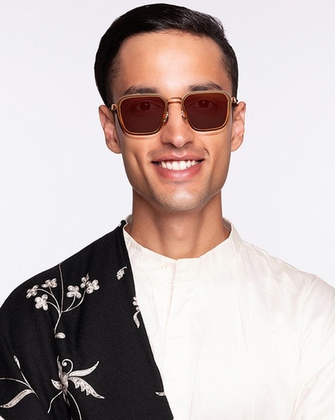 Buy Silver Sunglasses for Men by Okno Online | Ajio.com