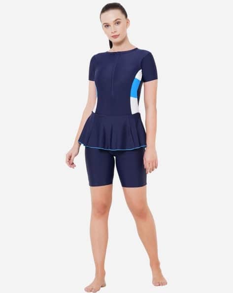 Buy Navy blue Swimwear for Women by VELOZ Online
