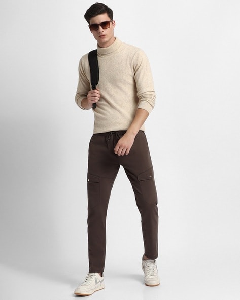 Buy Graphite Grey Trousers & Pants for Men by DENNISLINGO PREMIUM