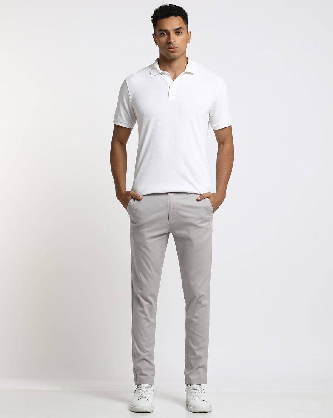 Buy Grey Trousers & Pants for Men by ALTHEORY Online