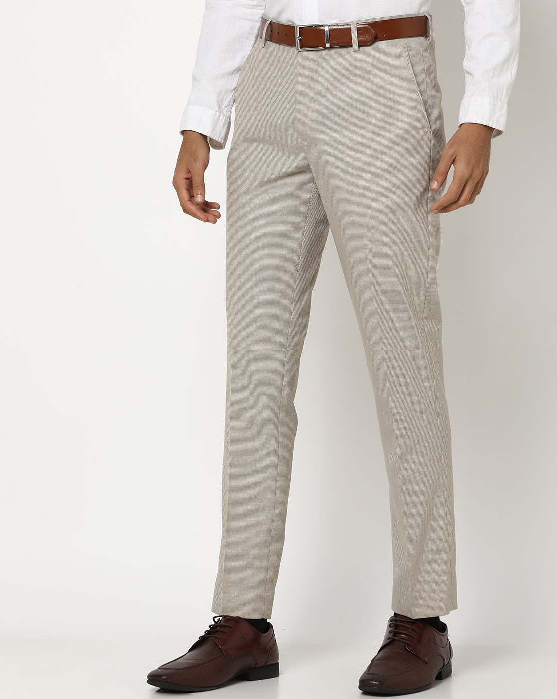 Buy Slim Fit Trousers with Drawstring Online at Best Prices in India -  JioMart.