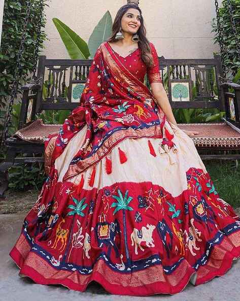 Off White Lehenga Choli Indian Embroidered Lengha For Wedding Party Dress |  eBay