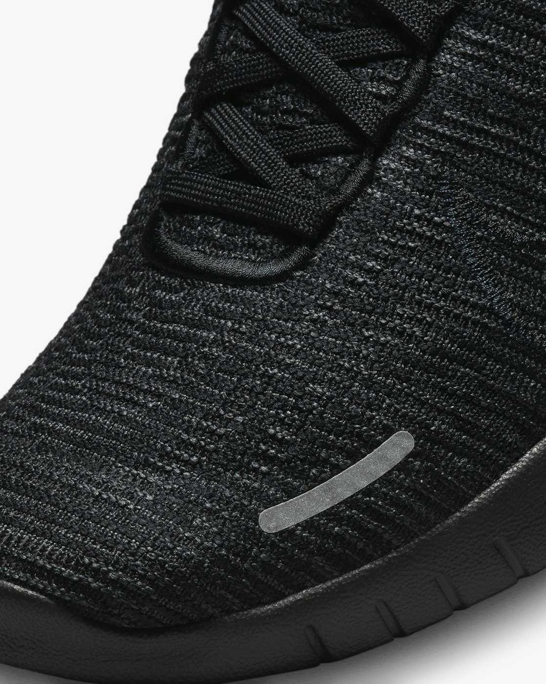 Nike free run 2024 flyknit all black