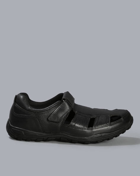 Woodland Men's Black Leather Sandal-6 UK (40 EU) (SGD 3945021) : Amazon.in:  Fashion