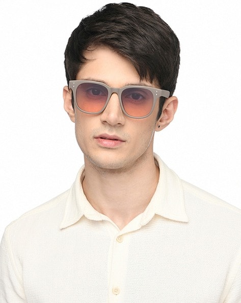 Buy POLICE Mens Full Rim UV Protected Rectangular Sunglasses | Shoppers Stop