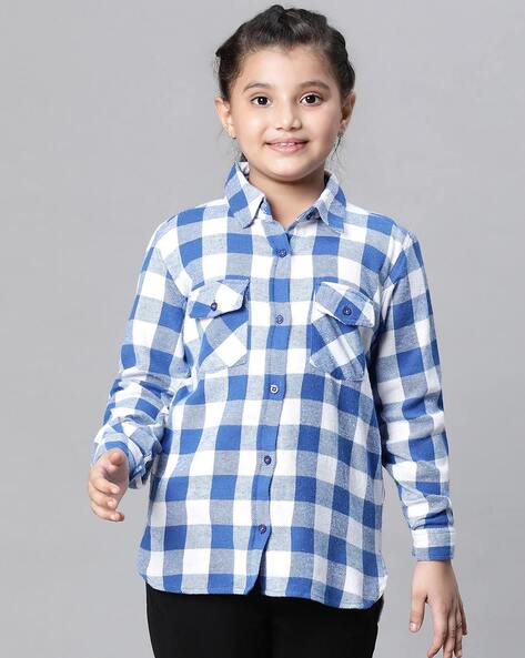 Baby girl clearance check shirt