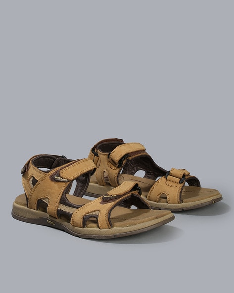 Woodland Men Dual-Strap Slip-On Sandals