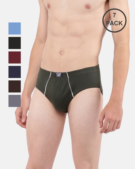 Pack of 5 Briefs with Elasticated Waistband