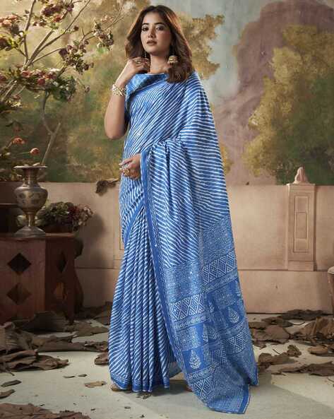 Rangeela Georgette Leheriya Saree – kreationbykj