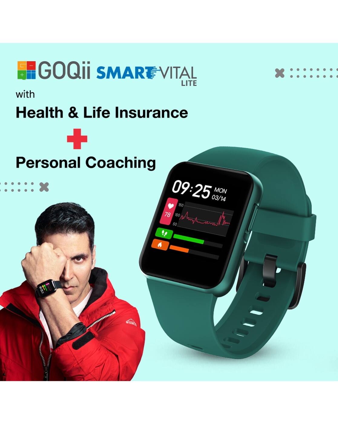 Vital Lite Goqii Smart Vital Reviews Buy Green Wearable Gadgets