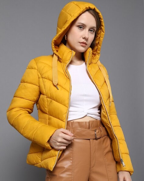 Buy XiuG Women's Winter Thick Warm Down Coat Cotton Parka with Hooded  Quilted Jacket Jackets (Color : Caramel, Size : M) at Amazon.in