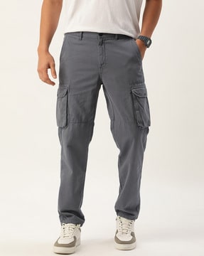 Buy Iron Grey Trousers & Pants for Men by IVOC Online