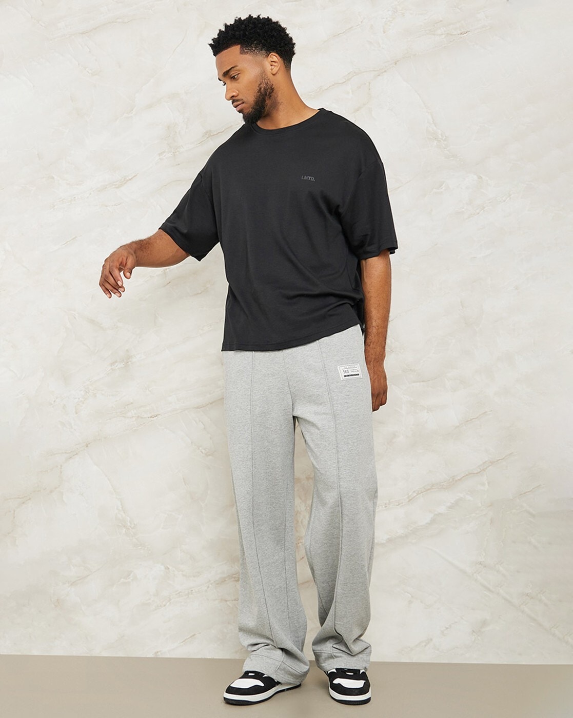 Buy Grey Track Pants for Men by Styli Online