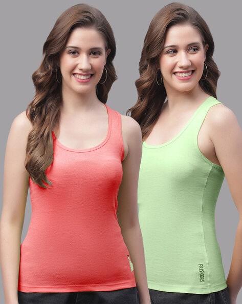 Buy Blue & Green Tops for Women by FRISKERS Online